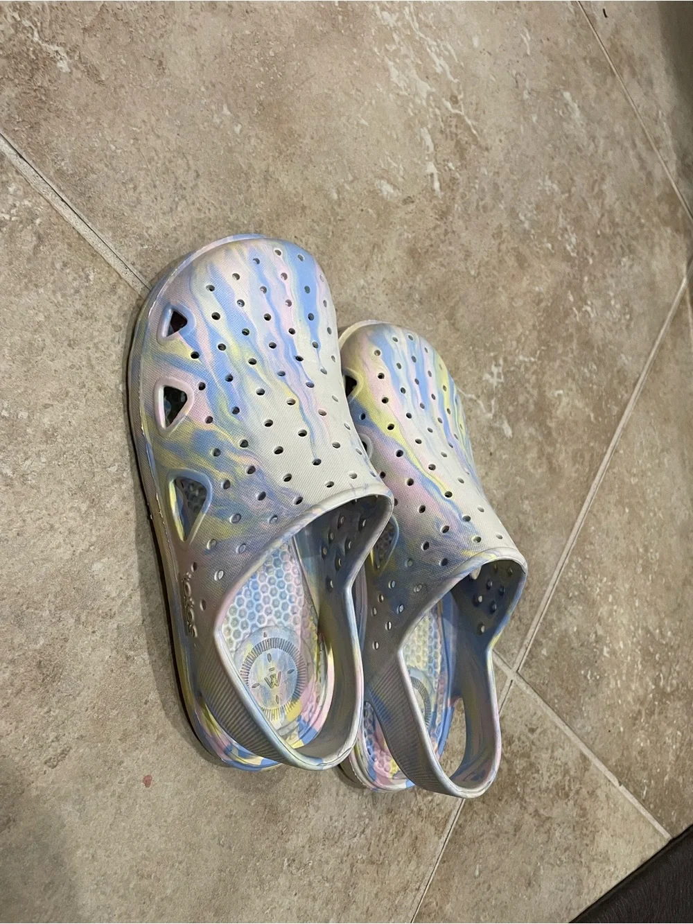 Kids Iridescent Slip-On water shoes- Multi color